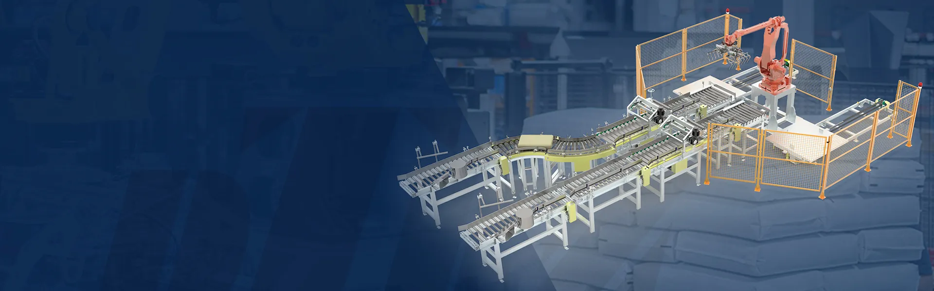 Linha completa de embalagem de sacos