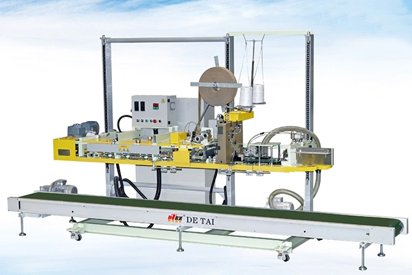 Máquina seladora térmica e costura
