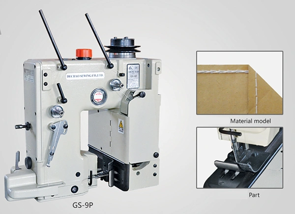 Cabeçote de costura para sacos de fio único