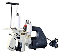 Máquina portátil de costura, ponto corrente de 1 e 2 linhas 